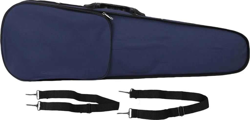 Étui à violon 4/4 en tissu Oxford noir avec hygromètre et mousse antichoc