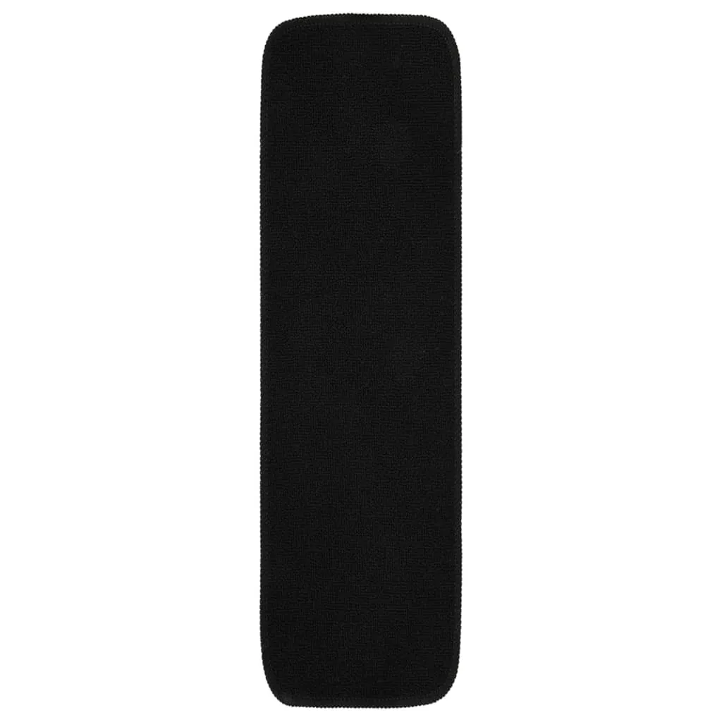 Tapis d'escalier antidérapant noir 75x20 cm - Sécurité maximale lot de 15