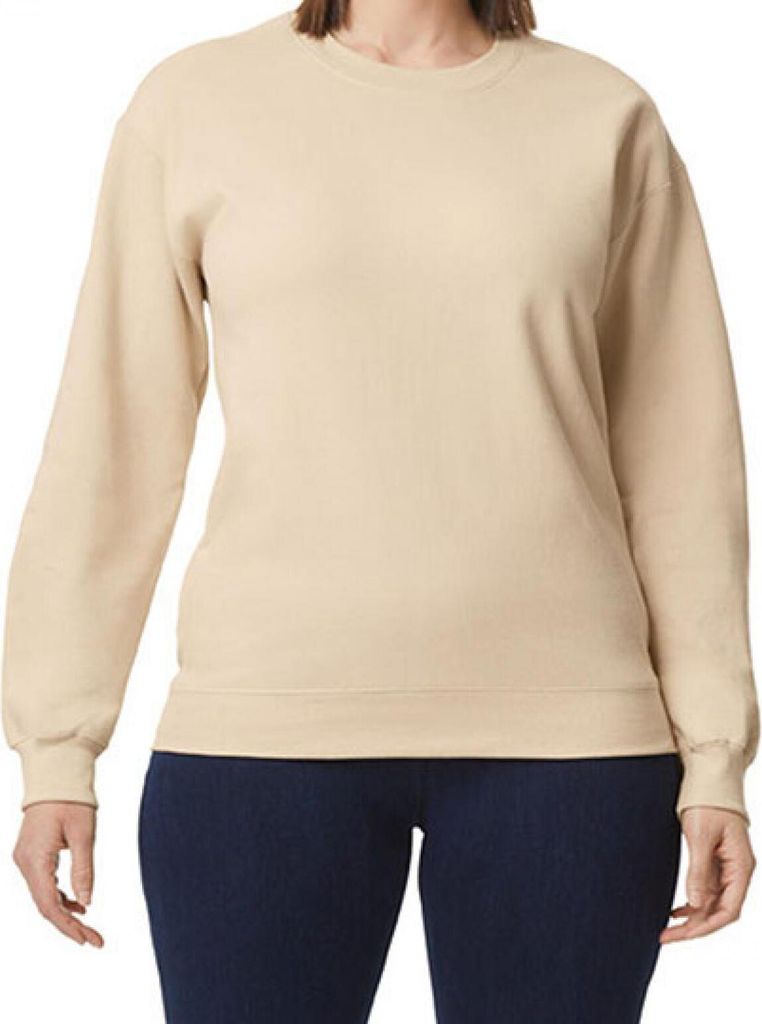 Gildan SF000 | Softstyle Midweight Fleece Adult Crewneck Sweatshirt Unise - Farbe: Sand - Größe: 3XL
