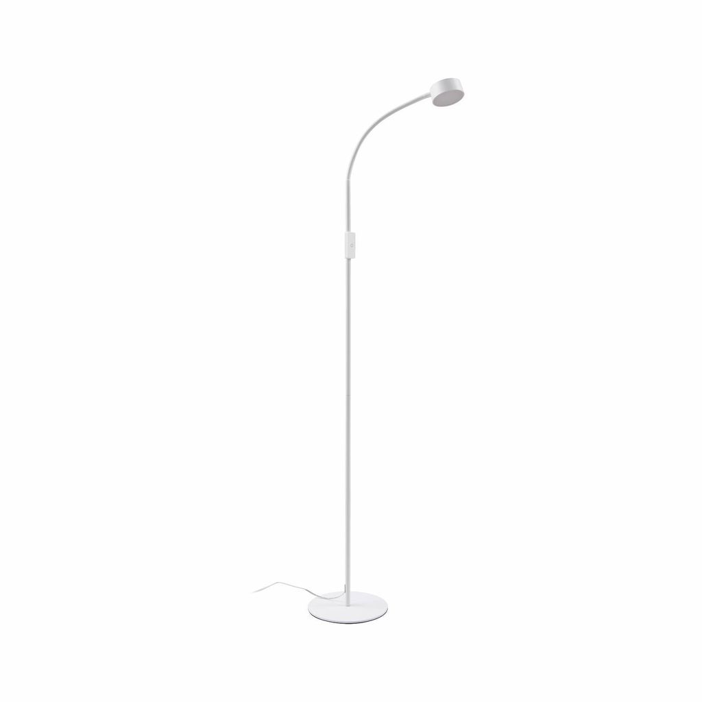 Lindby LED-Stehleuchte Maori, weiß, Metall, CCT, dimmbar