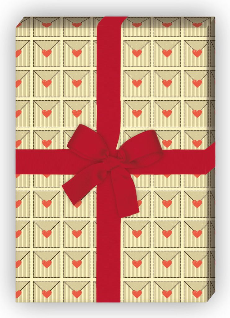 Romantisches Geschenkpapier mit Herzen für Verliebte, Motiv1 - G11652, 32 x 48cm