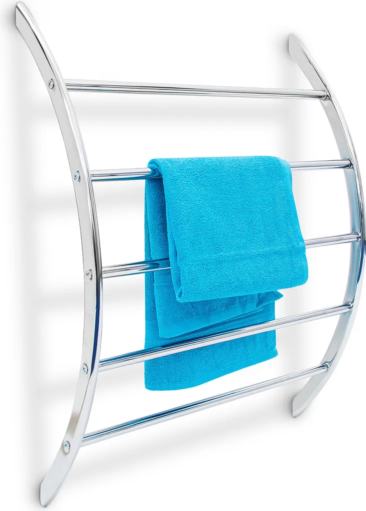 Offerta Portasciugamani Relaxdays 10019258 Acciaio Silver Bagno