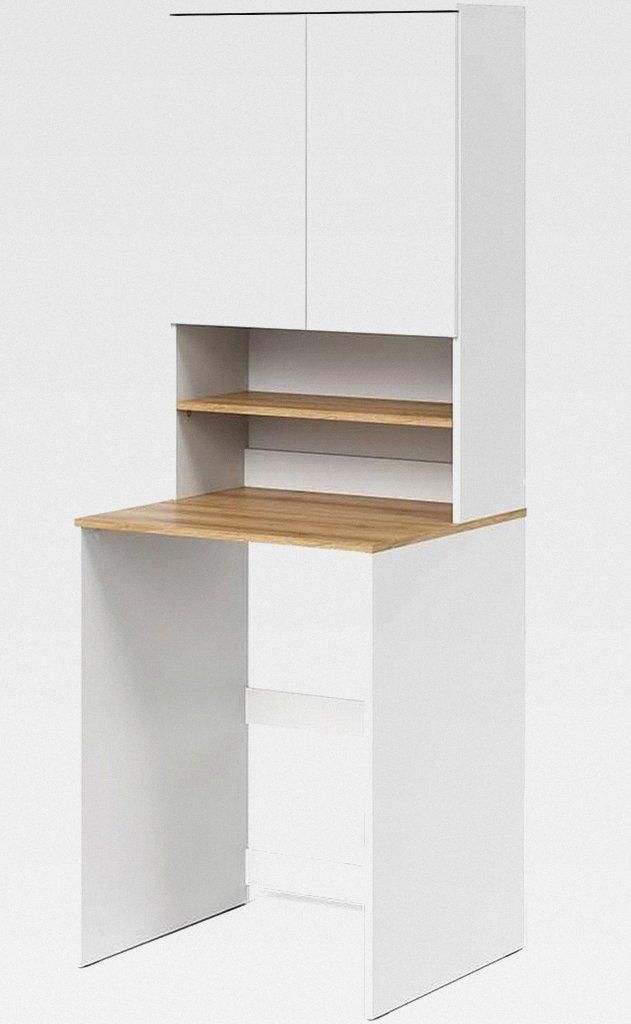 Waschmaschinenschrank Viktor, Weiß/Artisan, 68 x 88.2 cm 2 Teile mit Regal