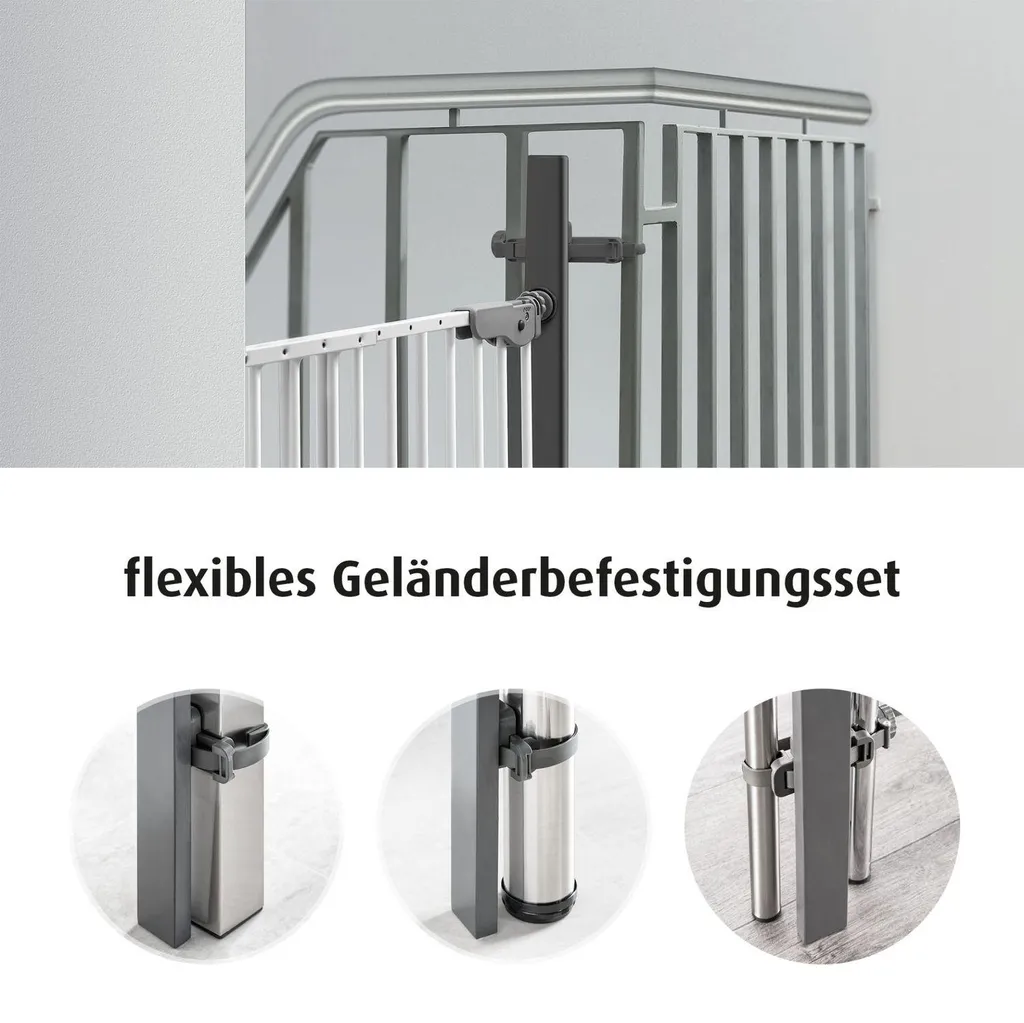 Support de fixation de garde-corps StairFlex coloris anthracite