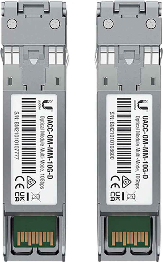Ubiquiti UACC-OM-MM-10G-D-2: Modulo SFP+ 10Gbps Multi-Mode 2-Pack