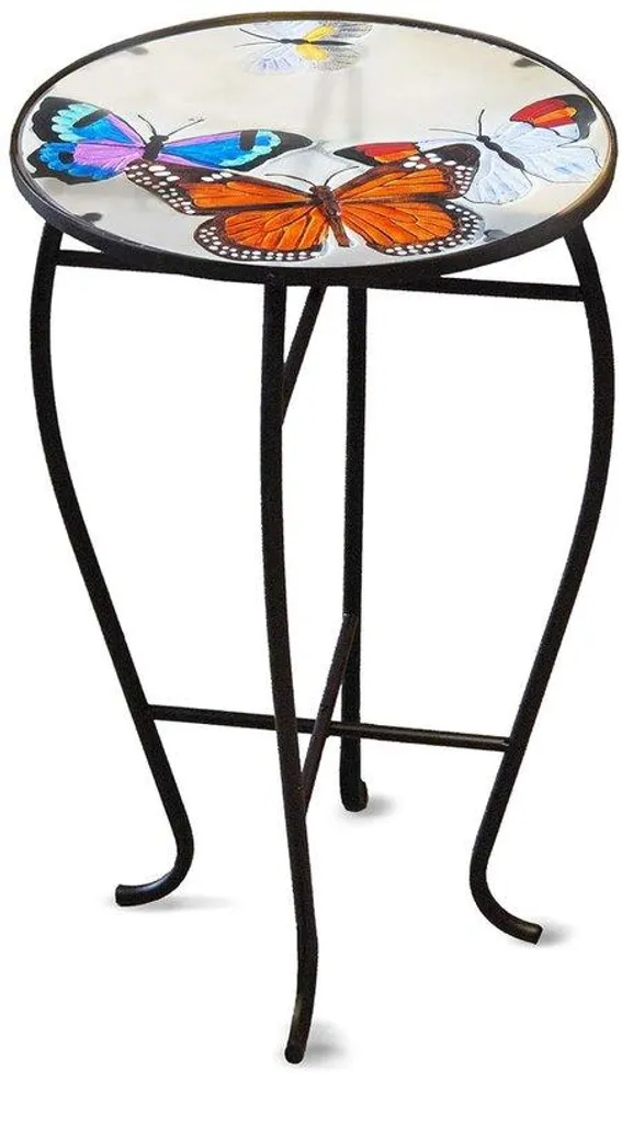 Table de chevet ronde noire 31 cm - Design moderne pour chambre élégante