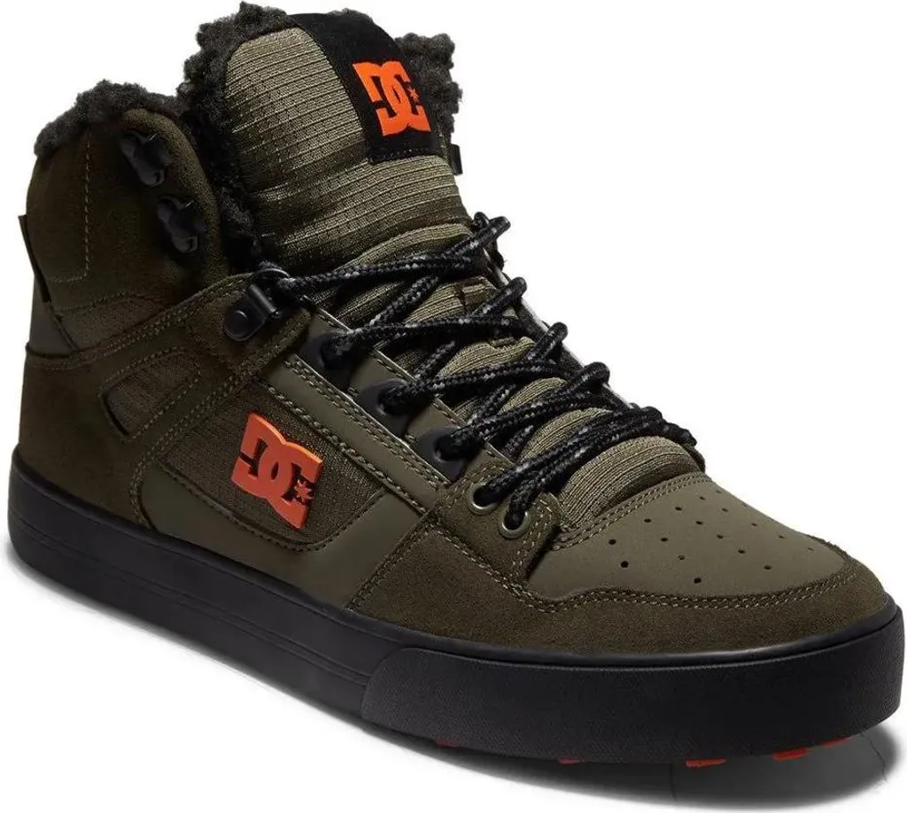 Baskets d'Hiver Homme Vertes Dc Shoes Pure High Top Wc Wnt - Confort UE 39