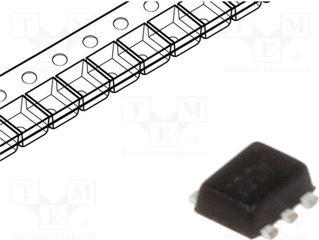 5x Diode: Gleichrichterdiode Schottky 5ns 40V SMD 0,2A SOT563 BAT40V-7 Schottkydi