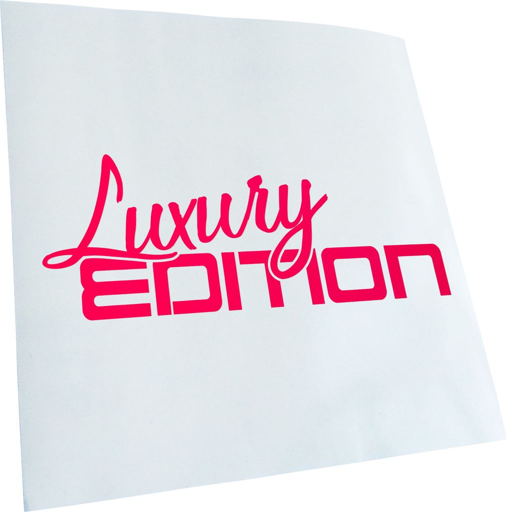 Kiwistar - Autoaufkleber - Luxury Edition - Neonpink - 24x10cm - Aufkleber für Auto, Laptop, Fahrrad, LKW, Motorrad mehrfarbig JDM Decal Racing