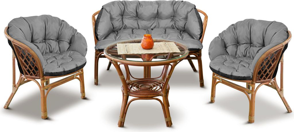 Gartenset 2x122x40cm + 190x40cm für Sessel, Sofa, Schaukel, Produktbild 