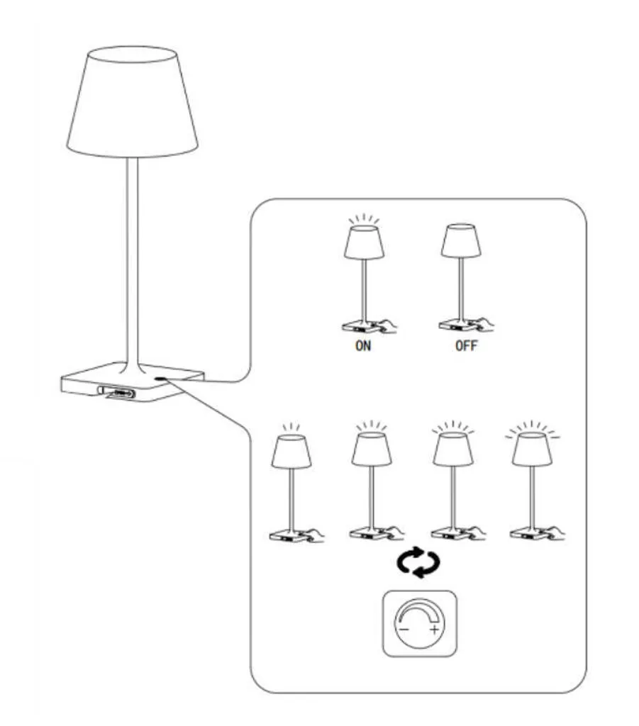 Lampe de jardin RONY aluminium 39 cm - Éclairage LED IP44 robuste - 9