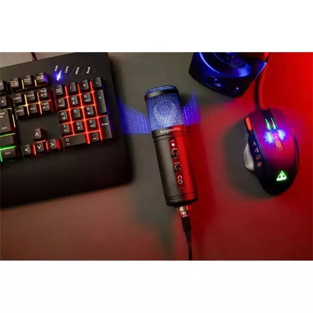 KRUGER & MATZ Warrior GV-100 Microfono USB per giochi e vlogger - 6
