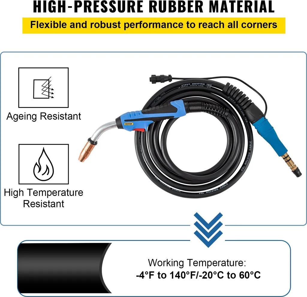 Torche MIG 250 Amp Miller 169598 M25 robuste avec faisceau de 4,5m