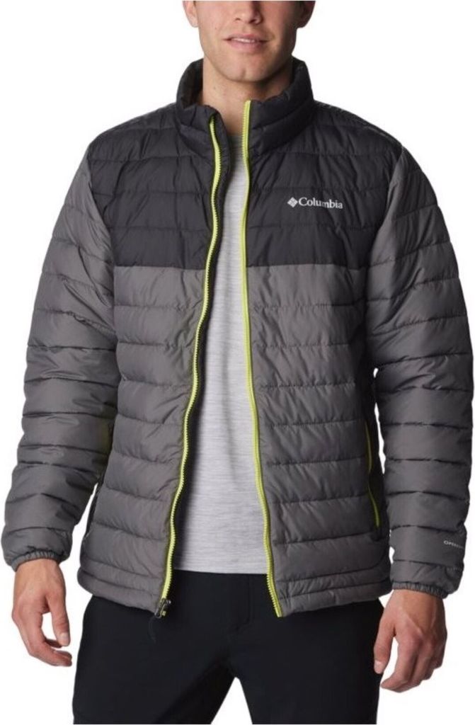 Columbia M Powder Lite Jacket Winterjacke Daunenjacke gefüttert grey 1698001 , Bekleidungsgröße:S