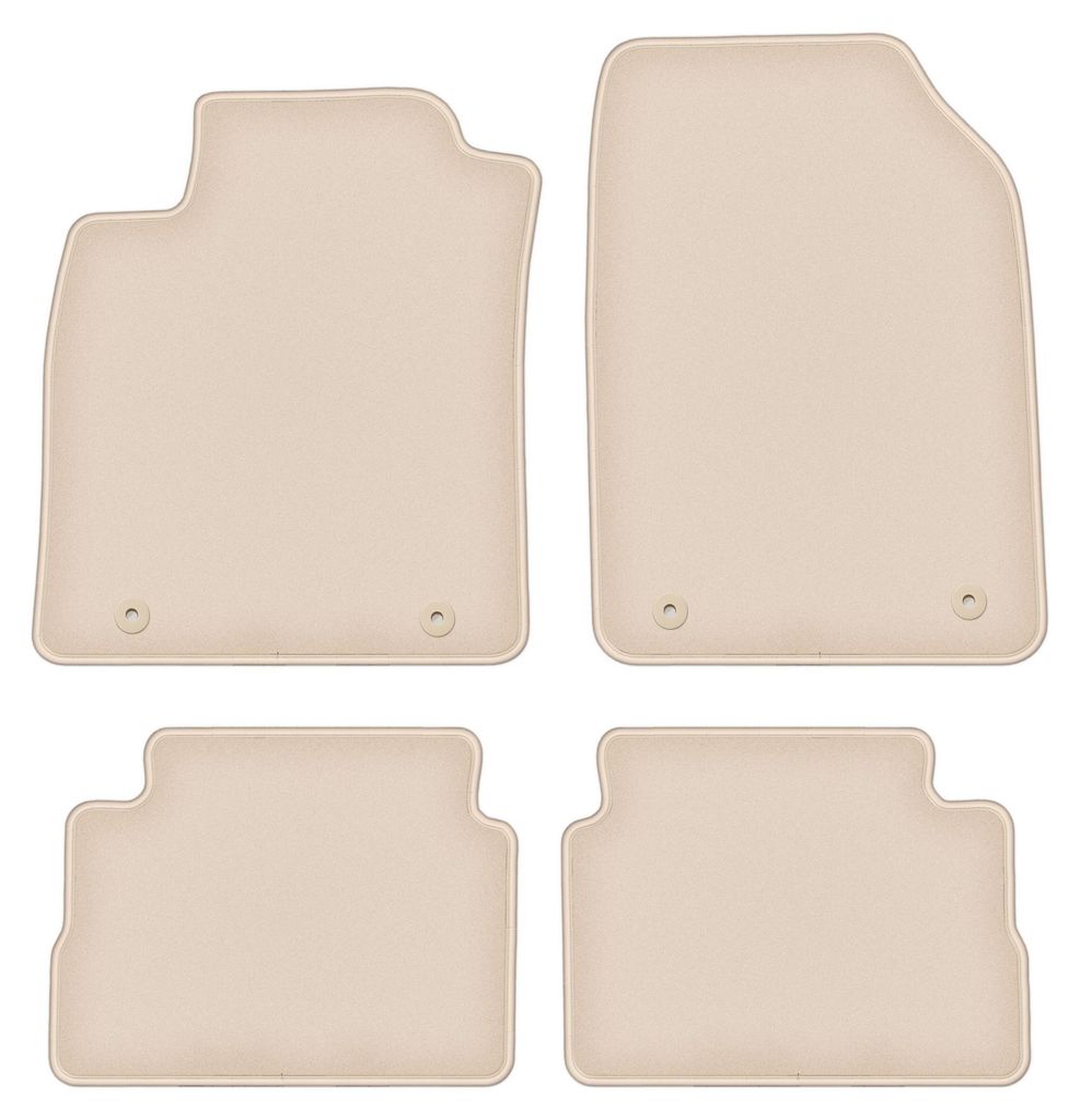 DURBAN Beige Velours-Fußmatten-Set für Opel Vectra C Produktbild 