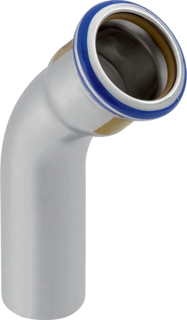 Geberit Mapress Inox Gas Curva 45° d18mm | Raccordo Professionale Certificato