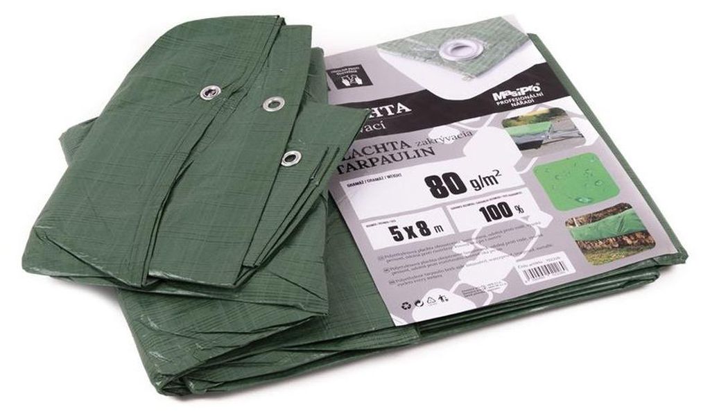 Plachta 80g ZELENÁ 5x8m Obrázek produktu 