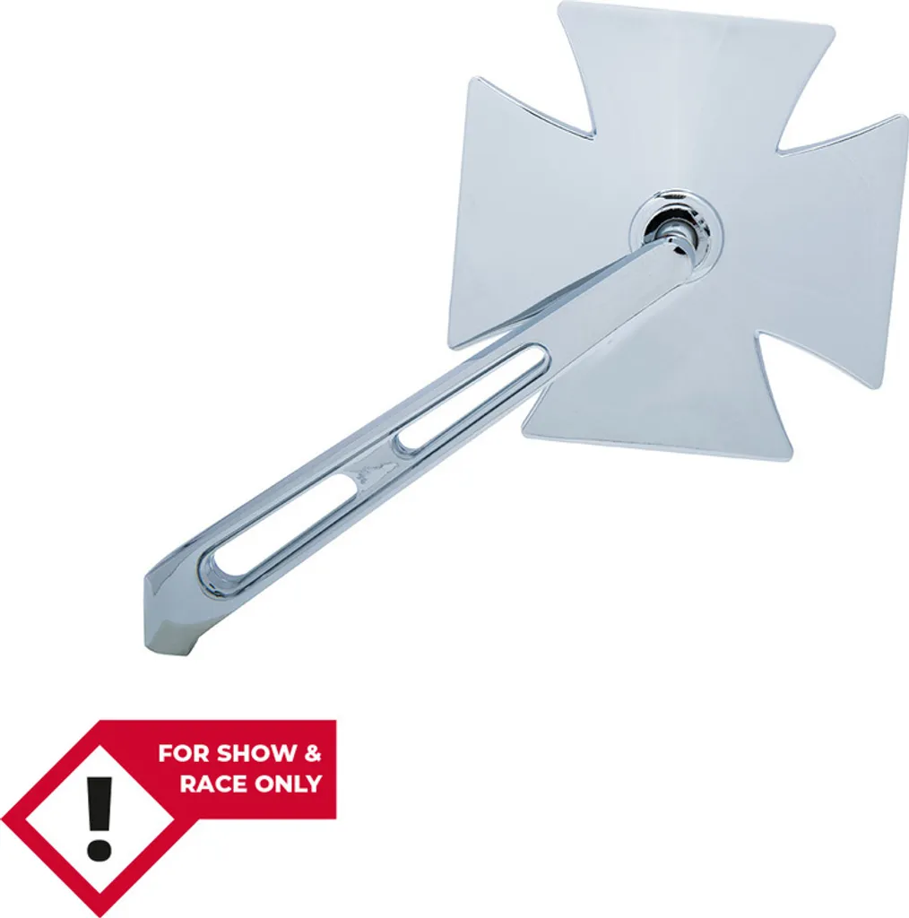 Rétroviseur GOTHIC SHIN YO en Métal Chrome pour Moto de Type Chopper Gauche