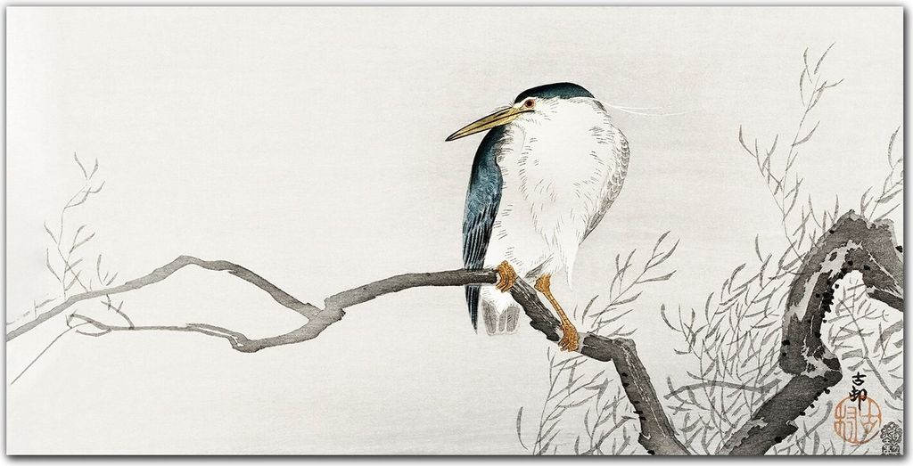 Coloray Bild aus Leinwand 100x50 Leinwand Dekoration - Knoten Tiere Vögel