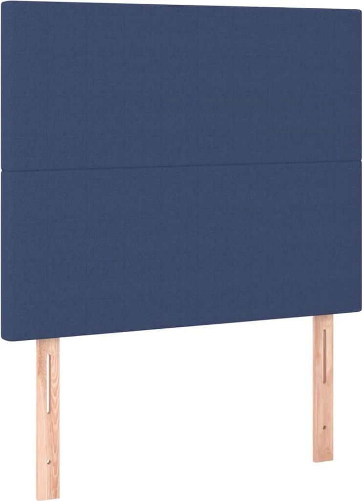 vidaXL Kopfteil Blau 80x5x118/128 cm Stoff