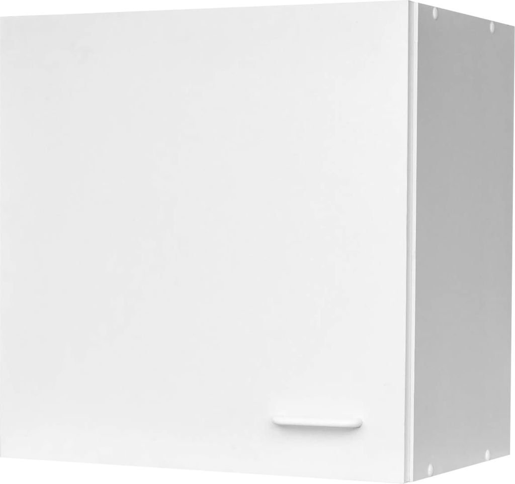 Küchenoberschrank, 1 Tür, 1 Boden, 530 x 500 x 350 mm, weiß