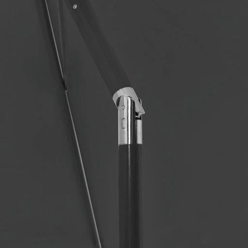 Parasol de jardin 180 x 120 cm anthracite résistant aux rayons UV
