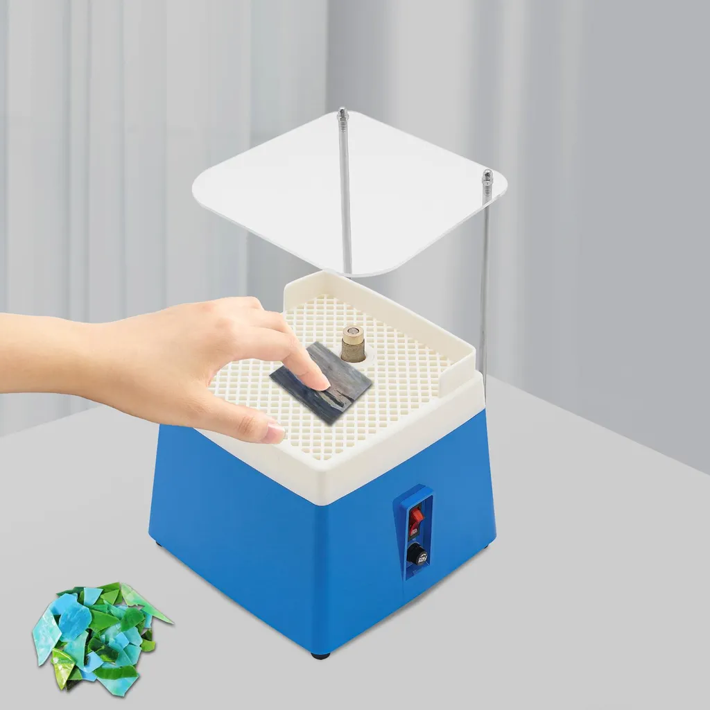 Solution broyage compacte : Mini broyeur bleu 220V 65W haute précision