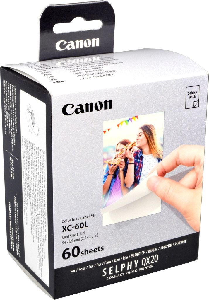 Canon XC-60L, Farbstoffsublimation, 5.4x8.5 cm, 60 Stück(e) Produktbild 