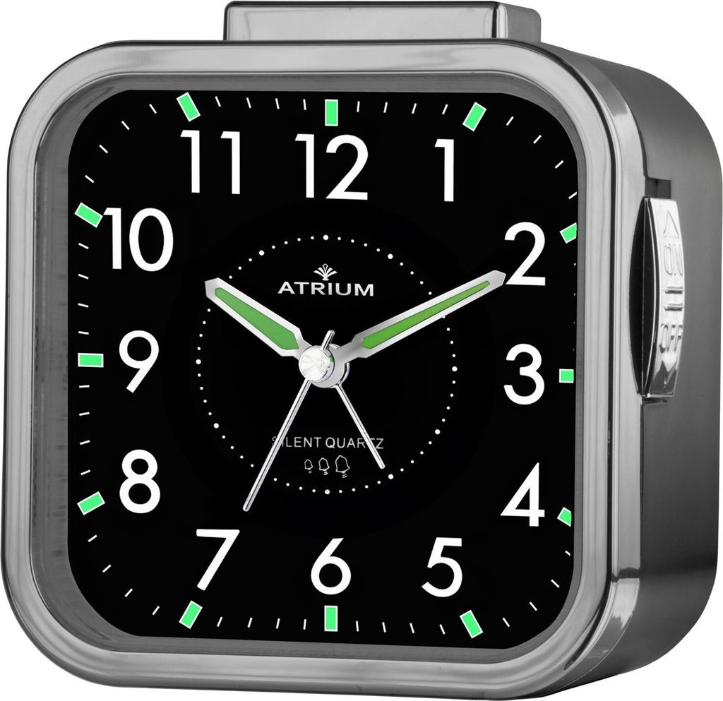 ATRIUM Wecker Analog Quarz Seniorenwecker schwarz A530-4 o. Produktbild 