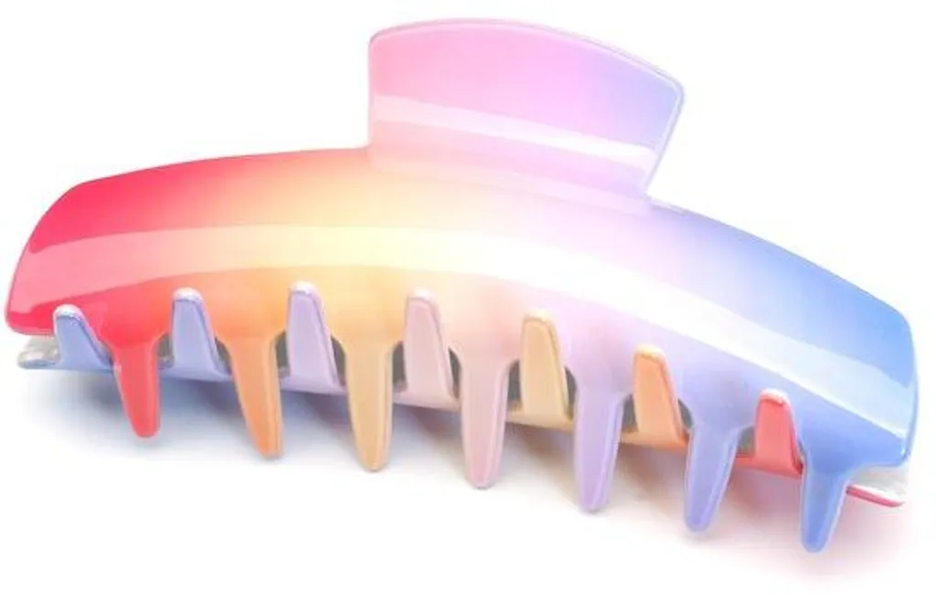 Accessoire cheveux arc-en-ciel pour mariage, fête ou look de bureau