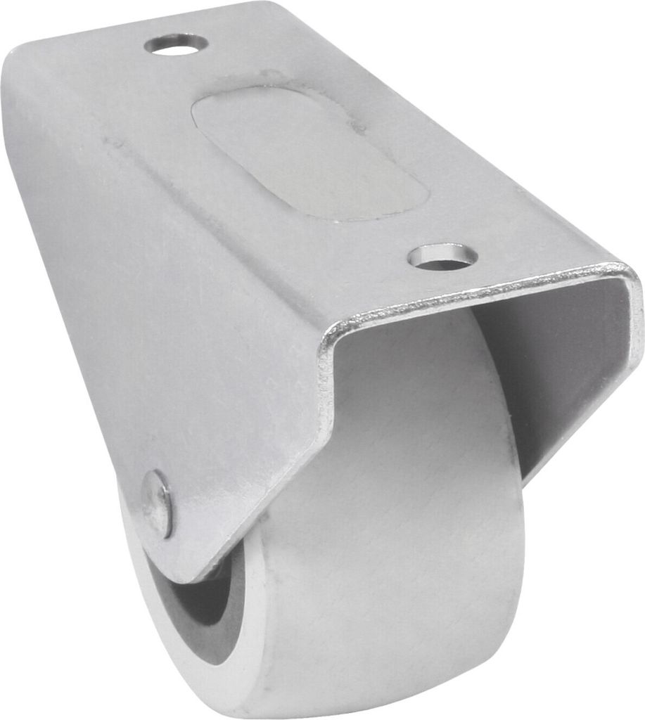 Gummierte starre Rolle 32x22x45x25mm | Möbelrad | Räder für Produktbild 