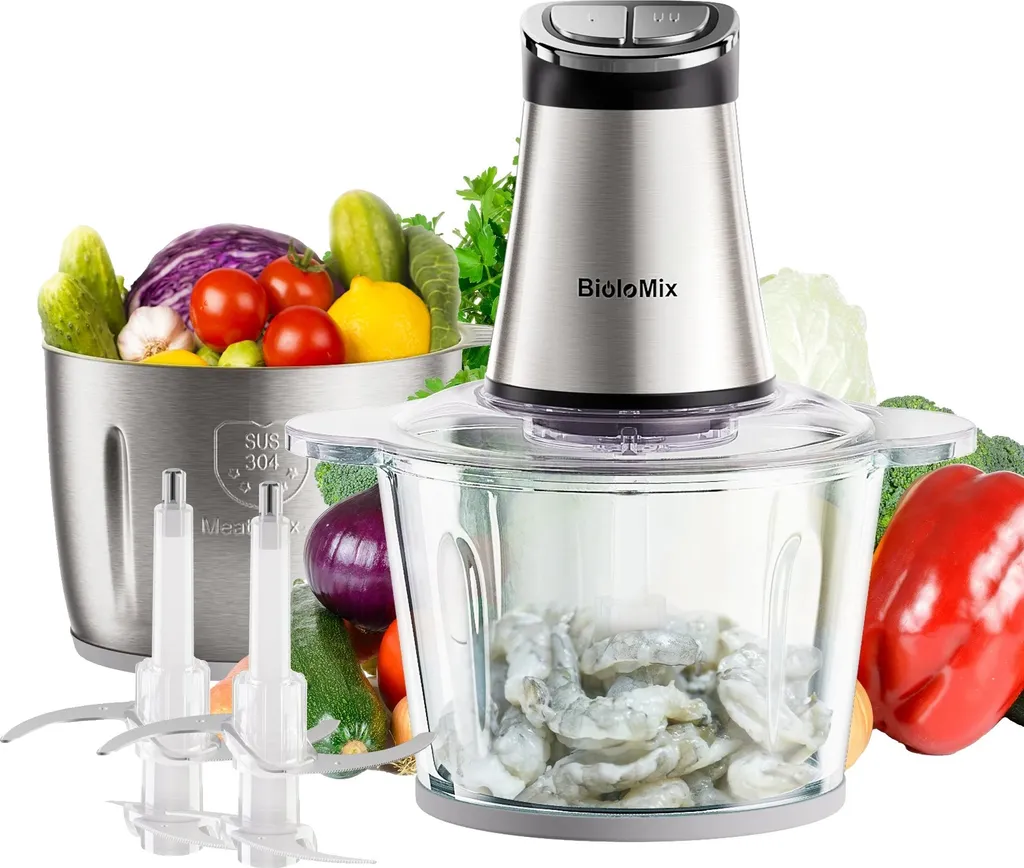 Tritatutto AMJ-501 Acciaio Inox | Lame due stadi Professionali EU