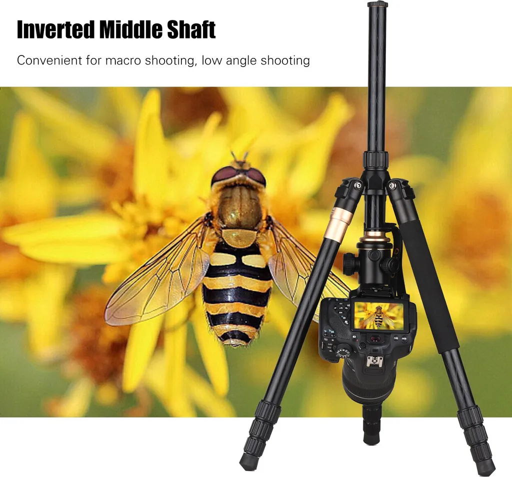 Andoer Q999 Treppiede Fotografico 158cm - Cavalletto Reflex e Monopiede