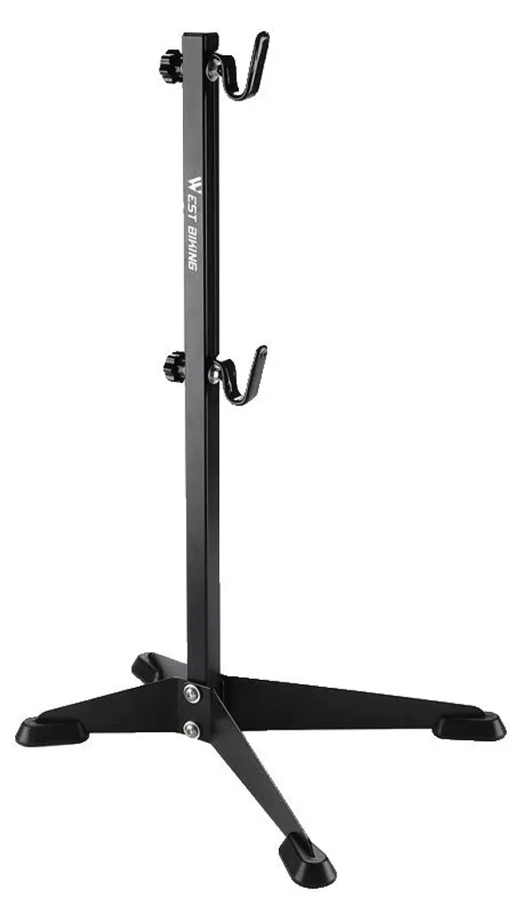 Rangement vélo pour garage et jardin en acier noir, facile à fixer