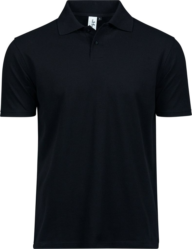 Tee Jays 1200 | Power Polo - Herren Poloshirt - Waschbar bis 60 °C - Farbe: Black - Größe: M