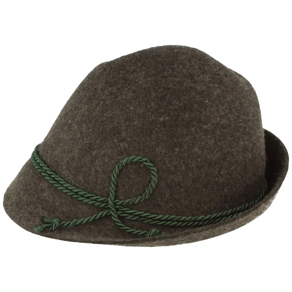 Allgäuer Spitzkopf Chapeau traditionnel de Hut-Breiter en feutre de laine