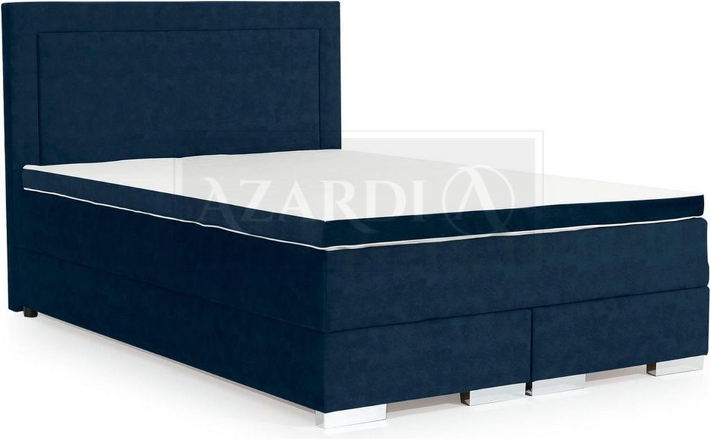 Himmplisches Boxspringbett Doppeltes Bett mit Matratze und Topper Grünes Betten