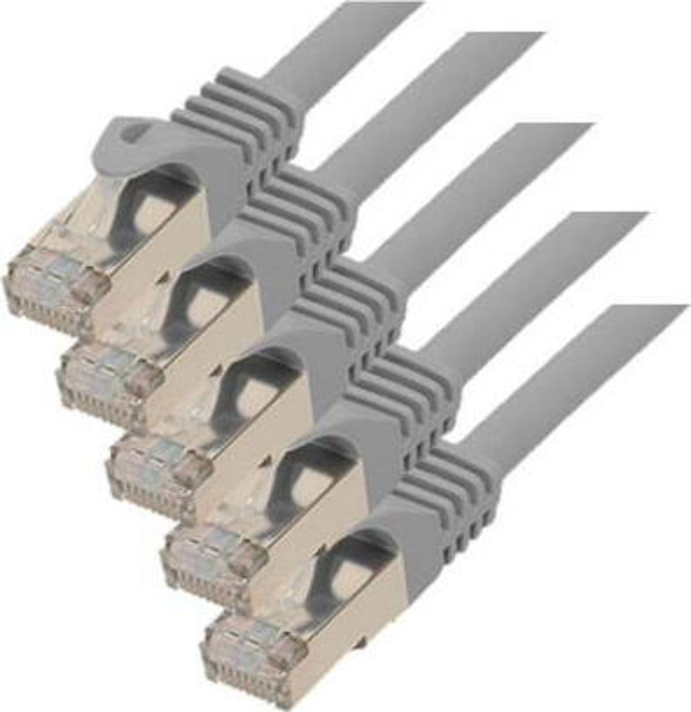 RJ45 Patchkabel m. CAT 7 Rohkabel PIMF 0,5m