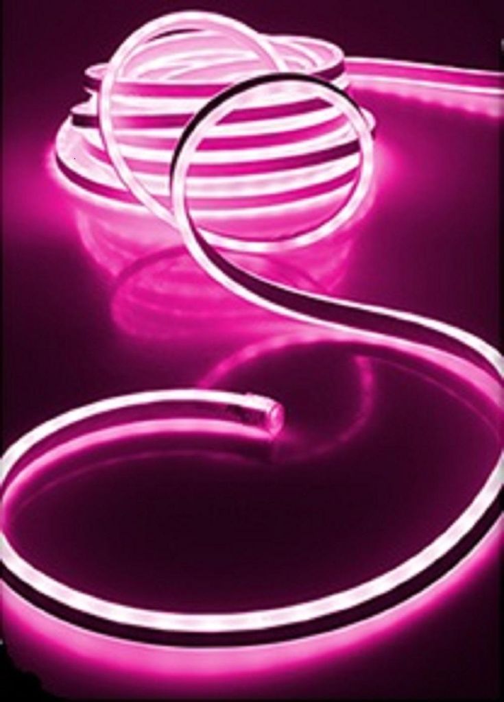 LED Neon Lichtschlauch 1m Batteriebetrieben pink 6/18h Timer AXS-301060