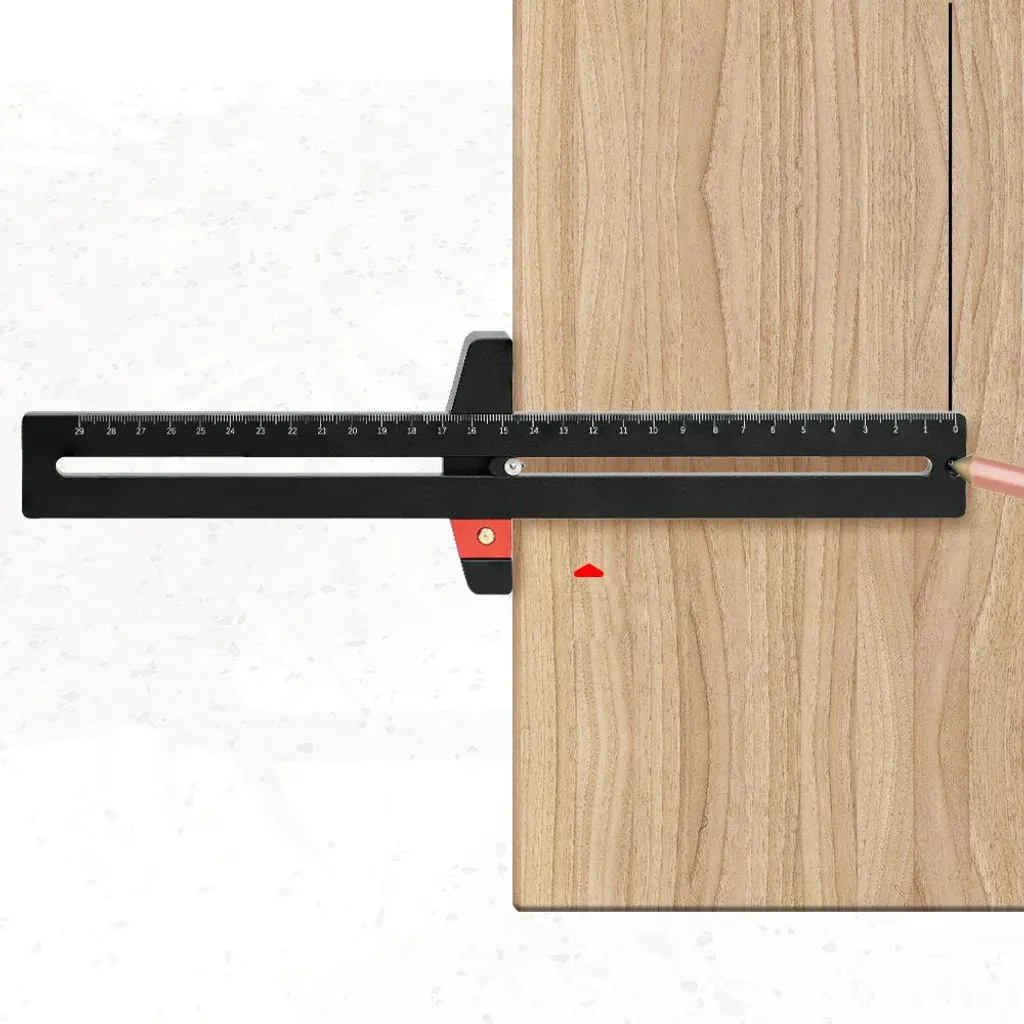 Outil de Mesure Multifonction 290mm en Aluminium Robuste pour Menuisiers