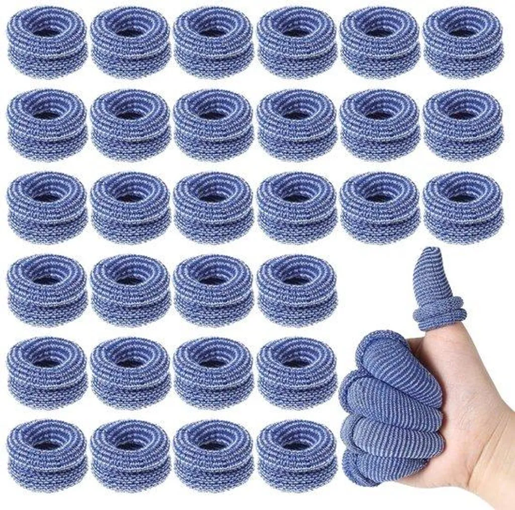 30 Bandages pour doigts respirants - Protège-bras et doigts bleu