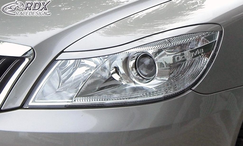 RDX SCHEINWERFERBLENDEN BÖSER BLICK für SKODA OCTAVIA 2 1Z FACELIFT 12/08-