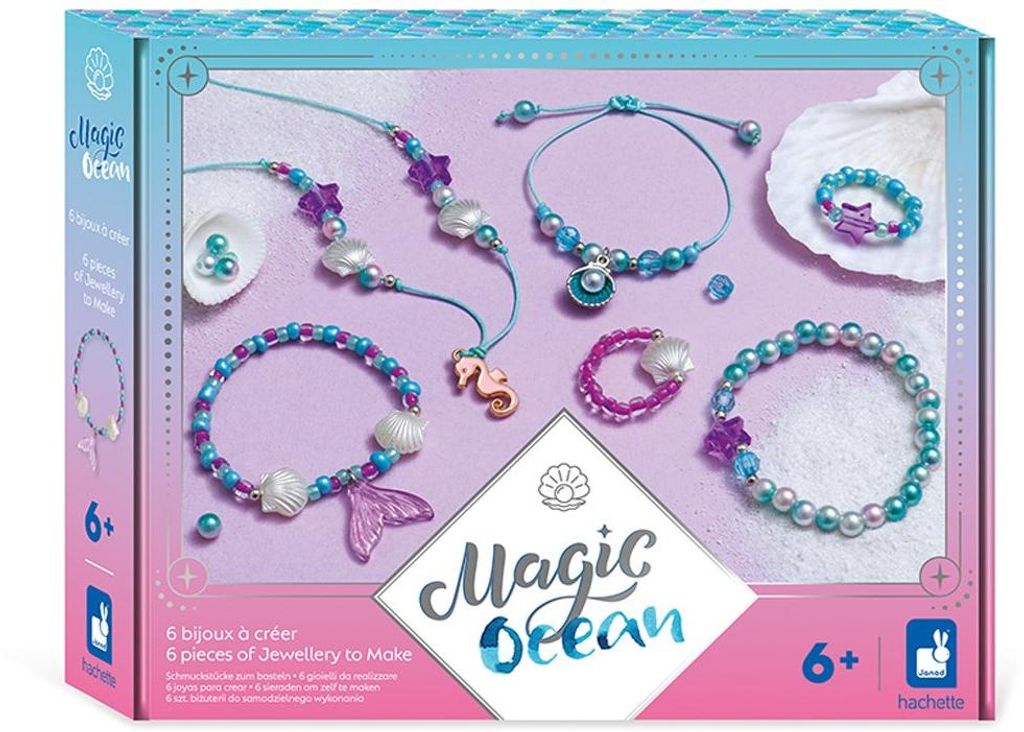 Janod Schmuck Bastelset - Magic Ocean - kreative Perlen und Produktbild 
