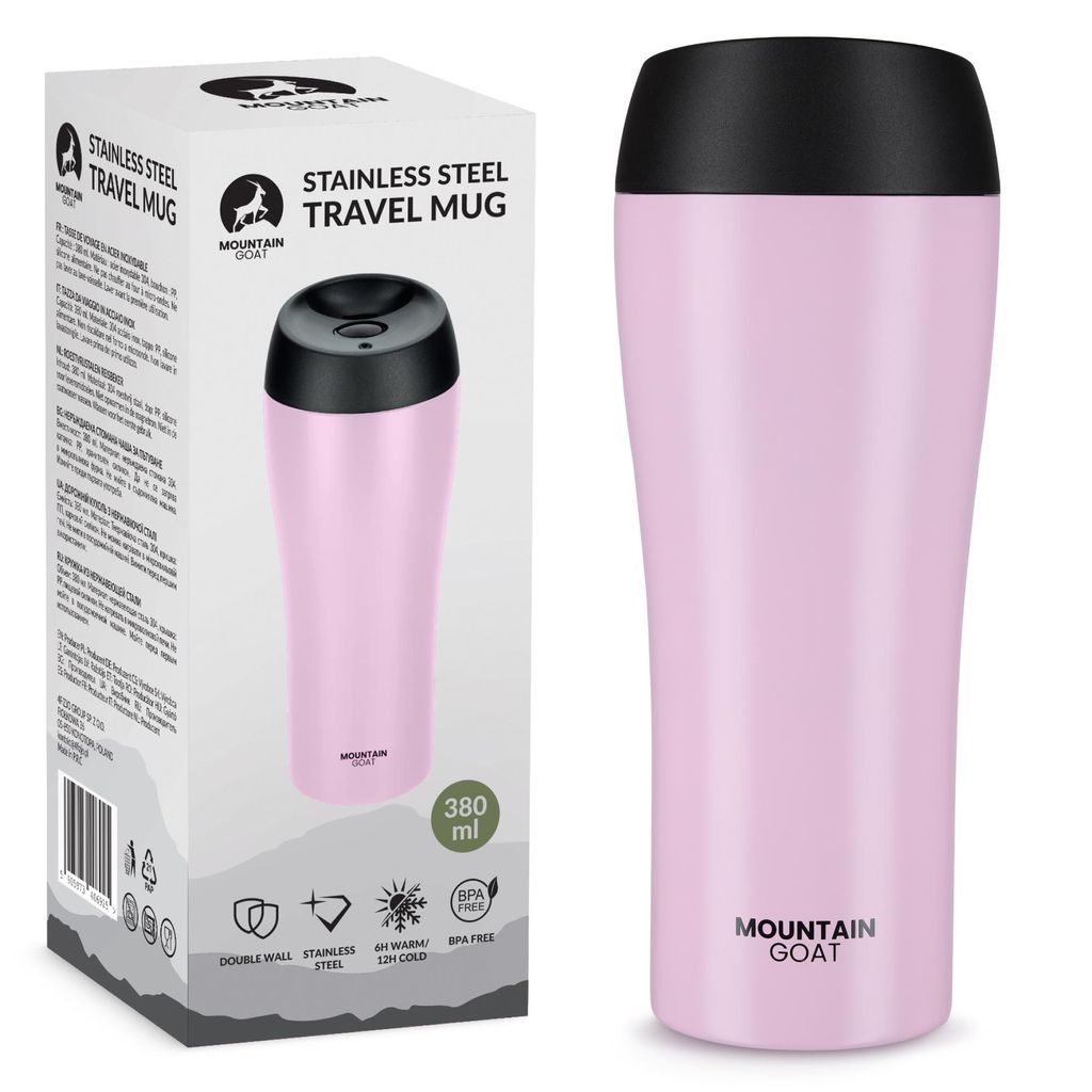 MOUNTAIN GOAT Thermobecher 380 ml, Edelstahl, doppelwandig, Produktbild 