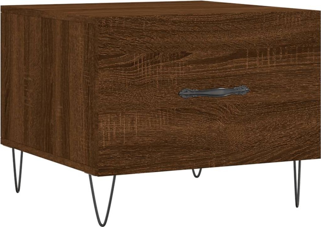 vidaXL Couchtisch Braun Eichen-Optik 50x50x40 cm Holzwerkstoff