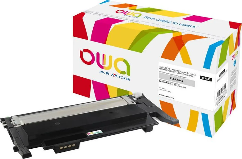 Toner Armor K16012OW noir haute capacité, compatible laser monochrome
