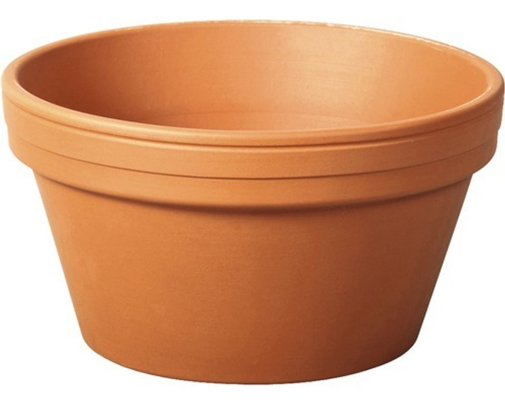 Terracotta jardiniera RONDO NATUR Ø18 x 10 cm Immagine del prodotto 