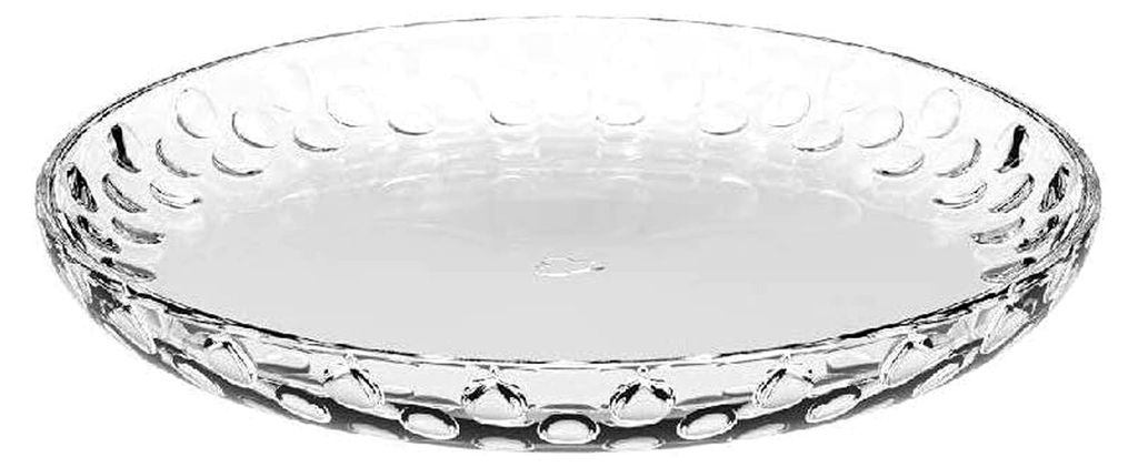 Teller, transparent, einfarbig, Glas, rund, 18 cm