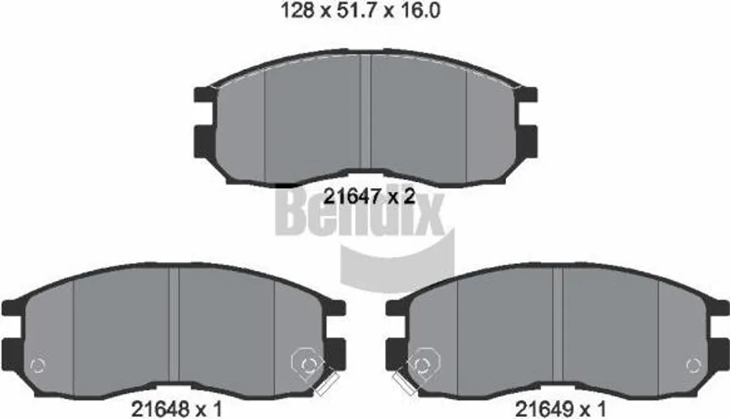 Plaquettes de frein BENDIX haute performance MR205143 pour Lancer et Colt