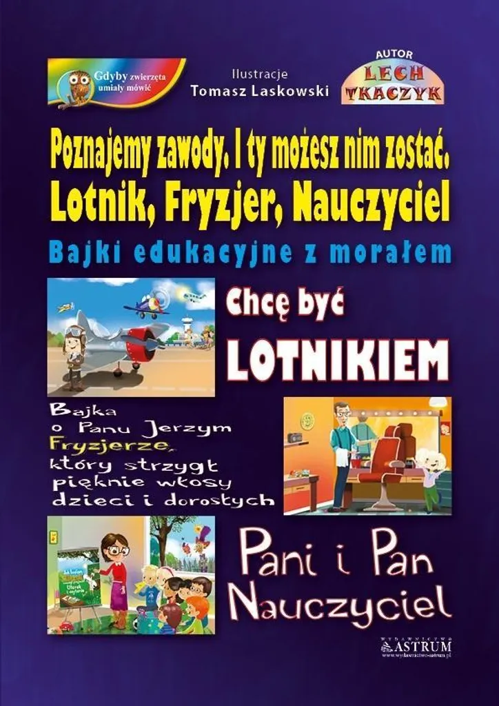 Livre enfant polonais métiers : imagier éducatif et contes illustrés